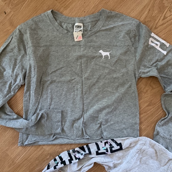 VS gray pullover cropped long sleeve - Picture 3 of 7